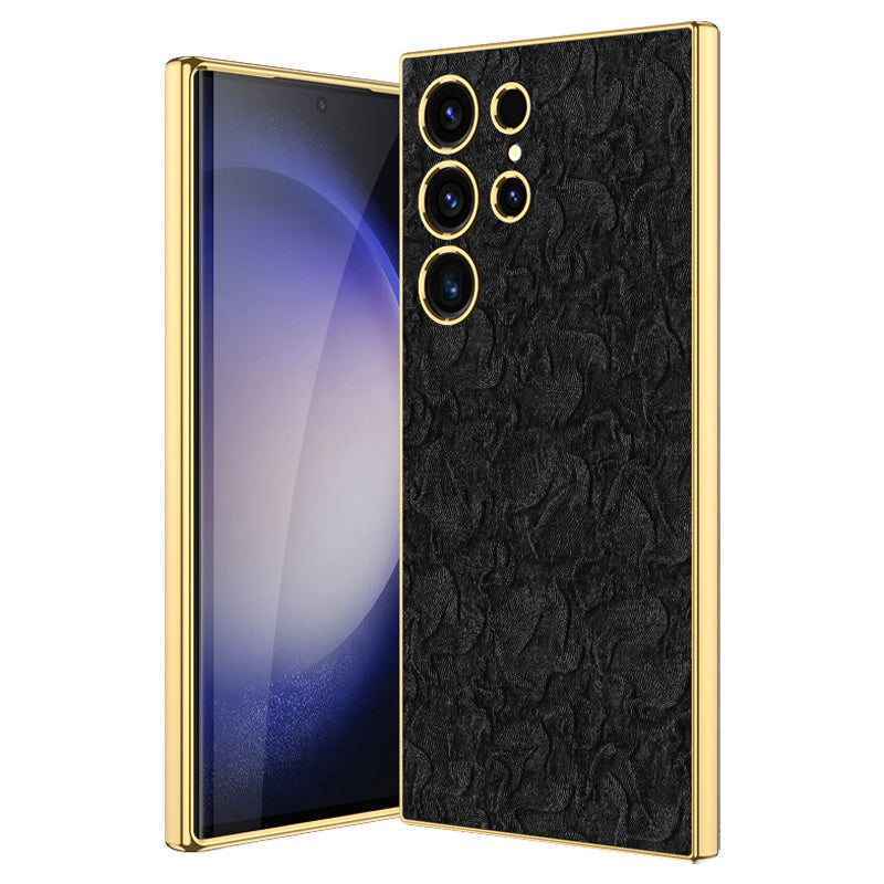 Pouzdro GKK Electroplate pro Samsung Galaxy S23 Ultra proti poškrábání PC TPU látkový kryt telefonu Pouzdro GKK Electroplate pro Samsung Galaxy S23 Ultra proti poškrábání PC TPU látkový kryt telefonu